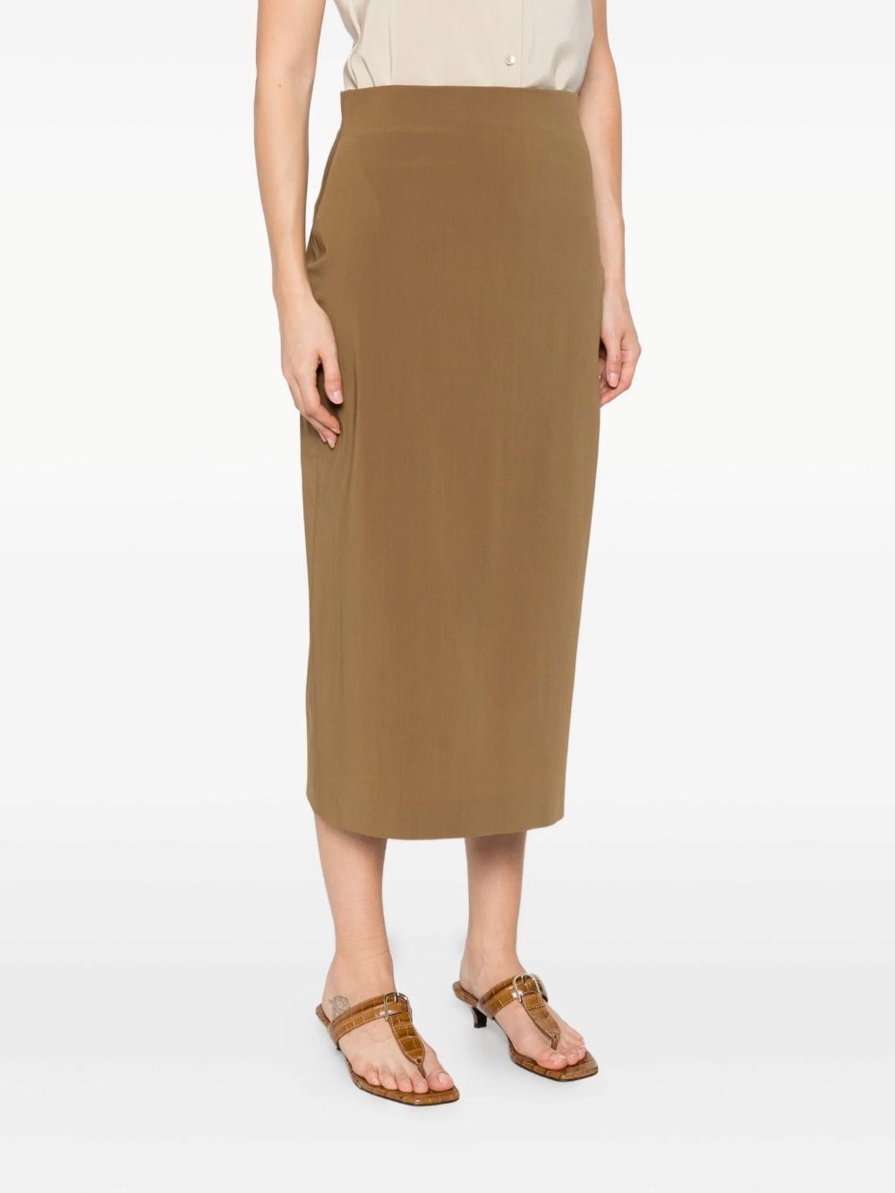 Alberta Ferretti Alberta Ferreti Elastan Skirt In Green