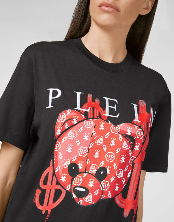 Philipp Plein Logo Details T-shirt In Black