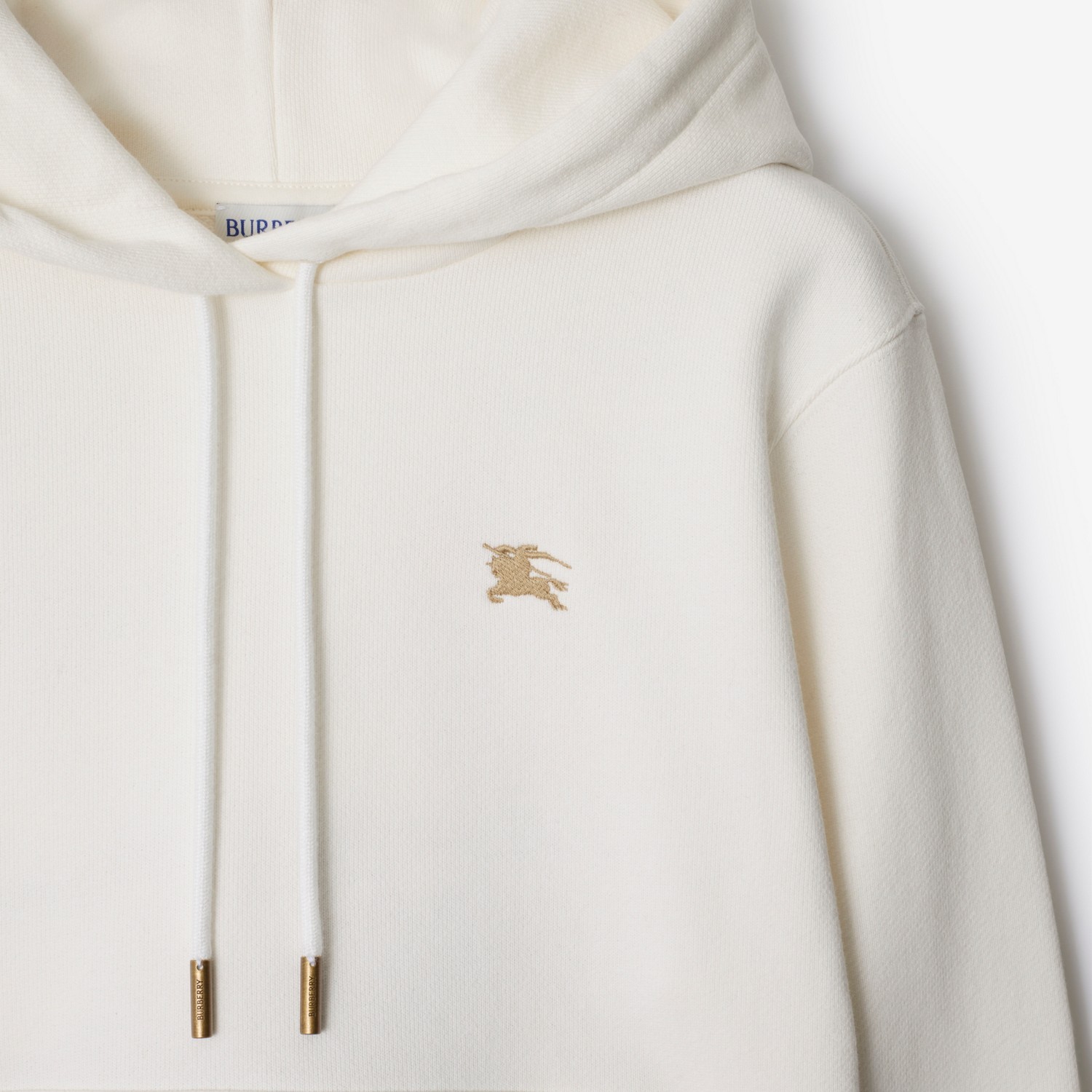 Shop Burberry Ekd Cotton Hoodie