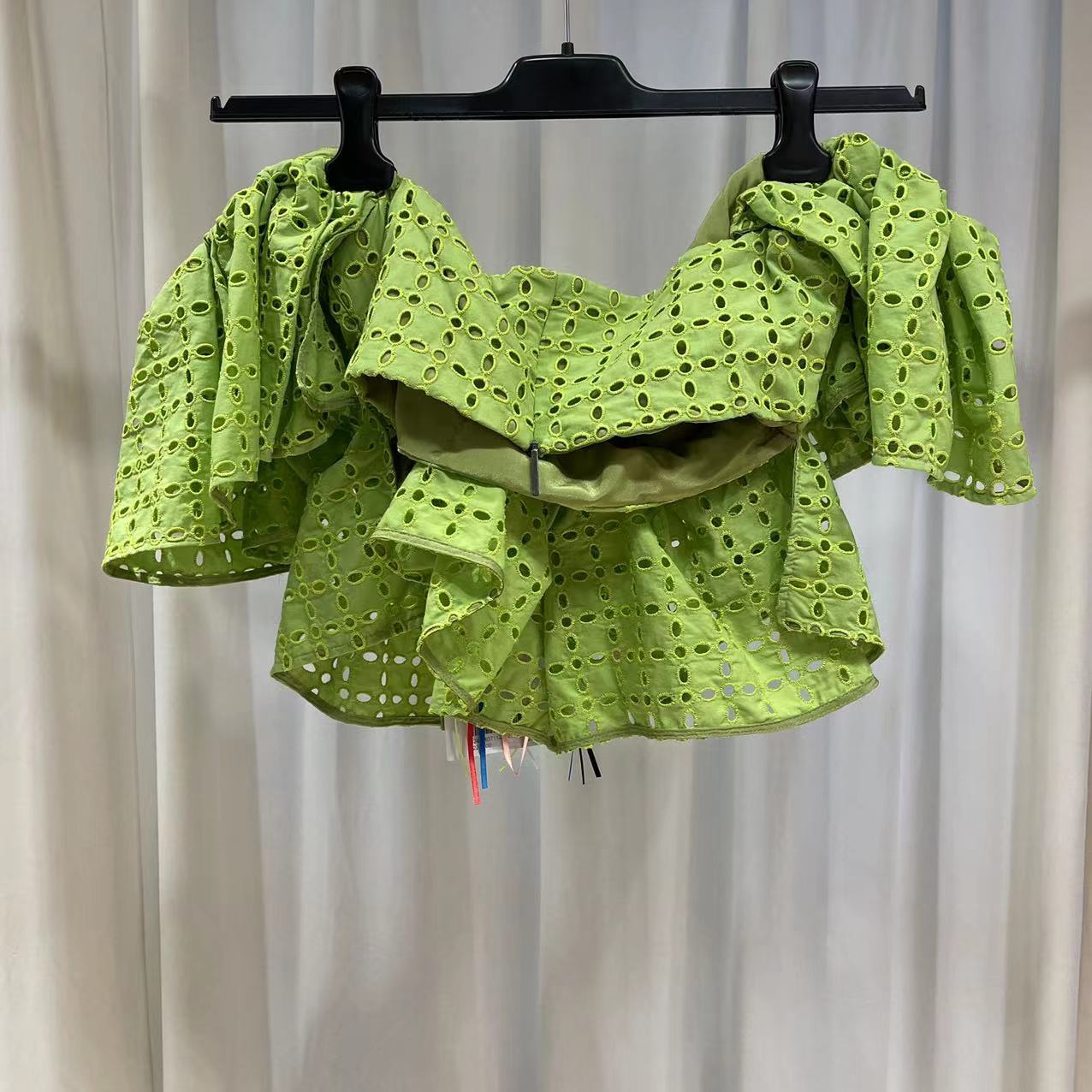Msgm Short-sleeved Blouse In Green