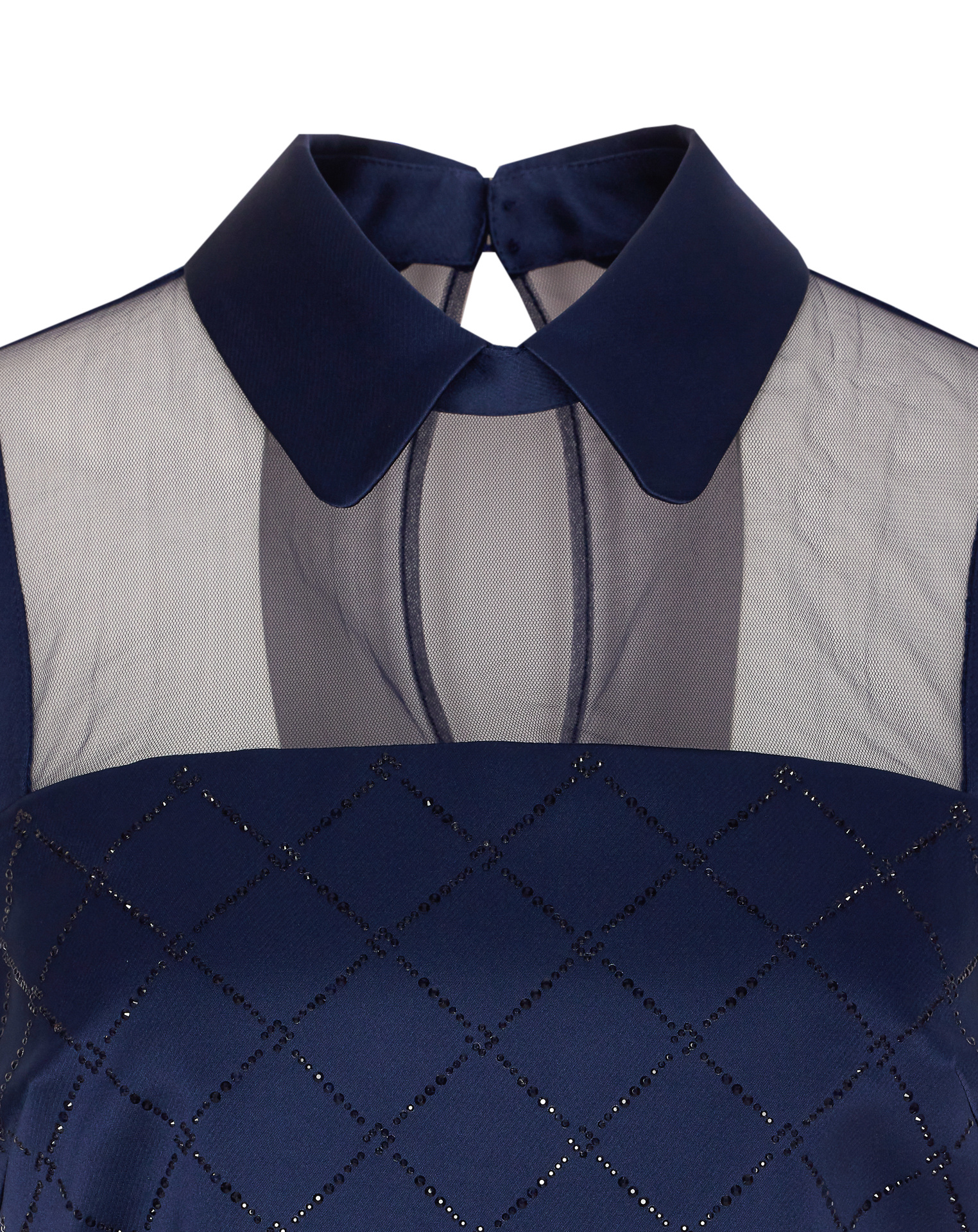 Elisabetta Franchi Blue Dresszip And Hook Closure On The Back In Blue