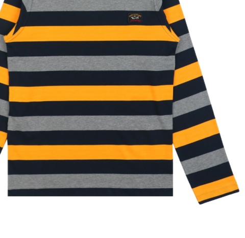 PAUL & SHARK STRIPED LOGO LONG-SLEEVED T-SHIRT