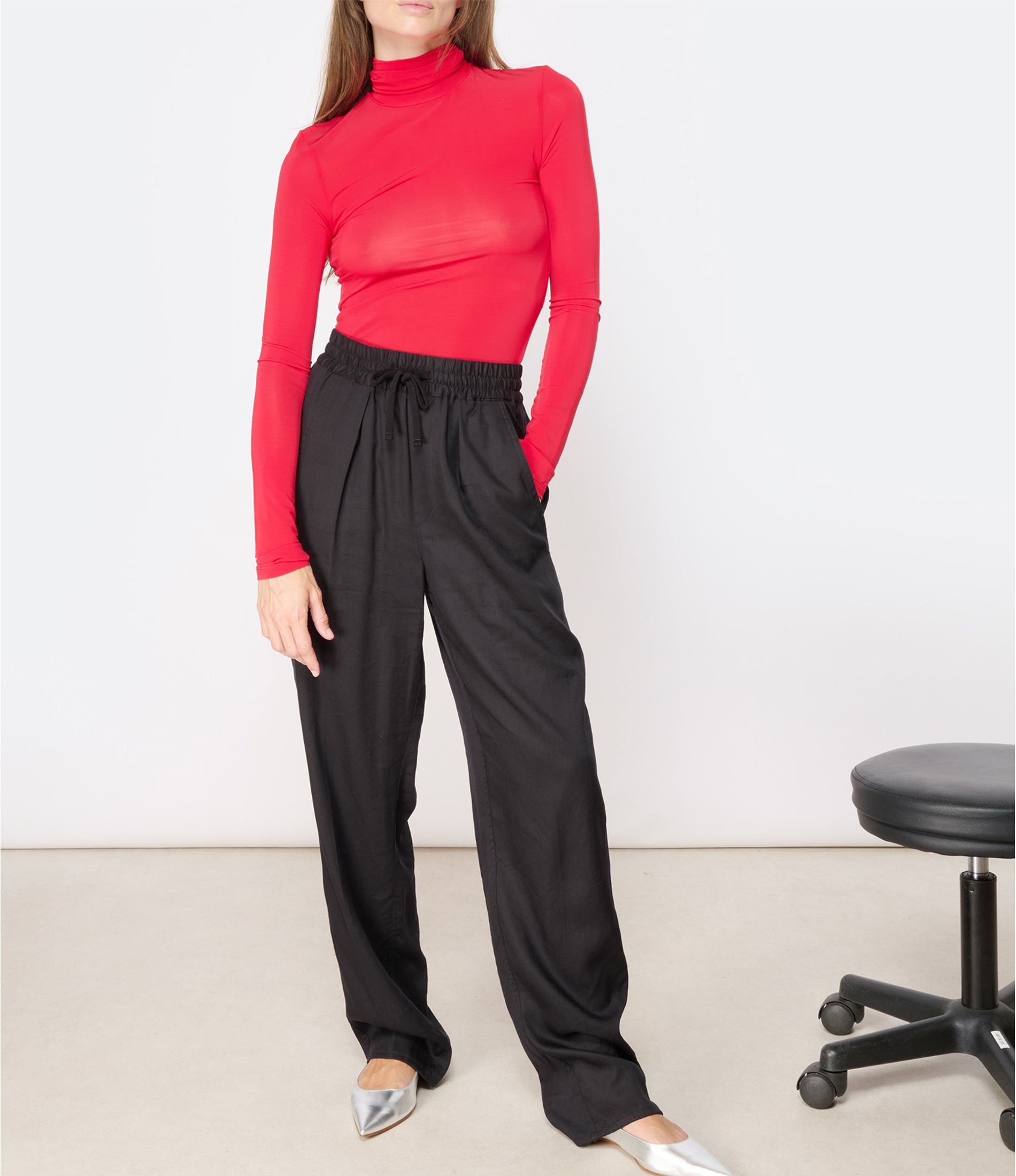 Shop Isabel Marant Étoile Vinciane Drawstring Pants In Black