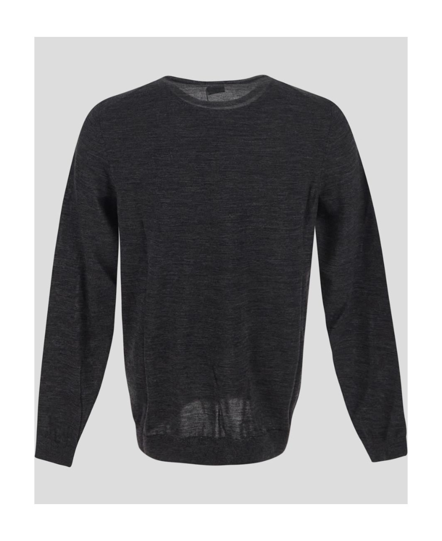 Shop Hugo Boss Crew Neck Pullover Sweater In Black