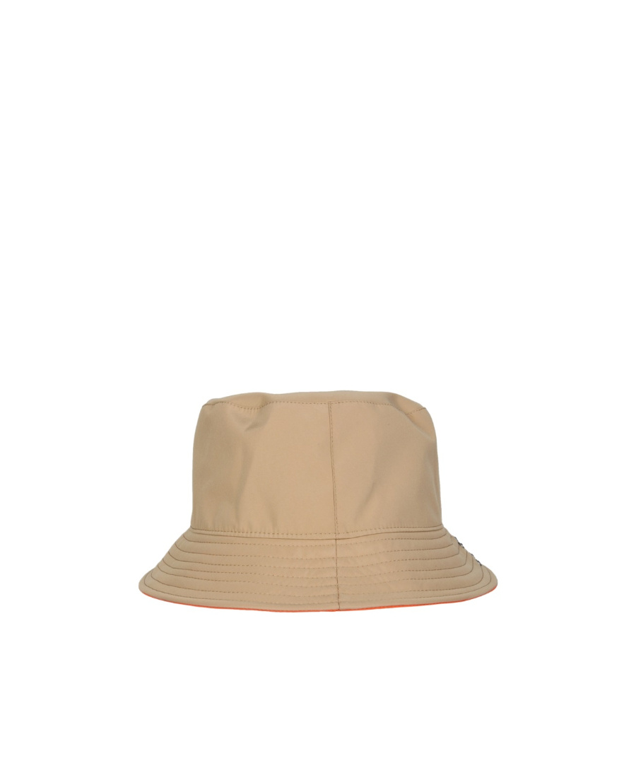 Msgm Contrasting Inner Bucket Hat In Nude