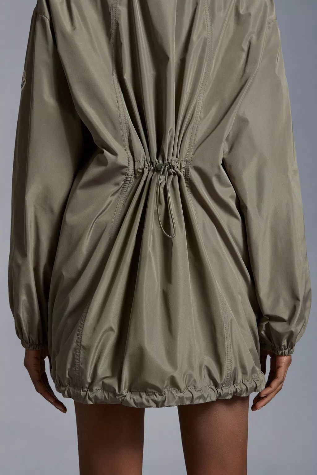 Shop Moncler Melia Parka Jacket In Green