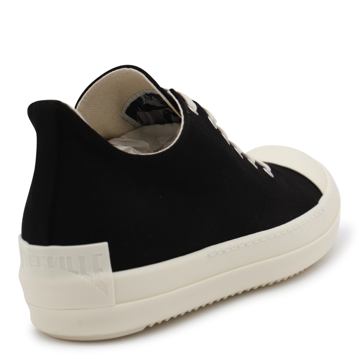 Rick Owens Drkshdw Round Toe Low-top Casual Shoes In Black