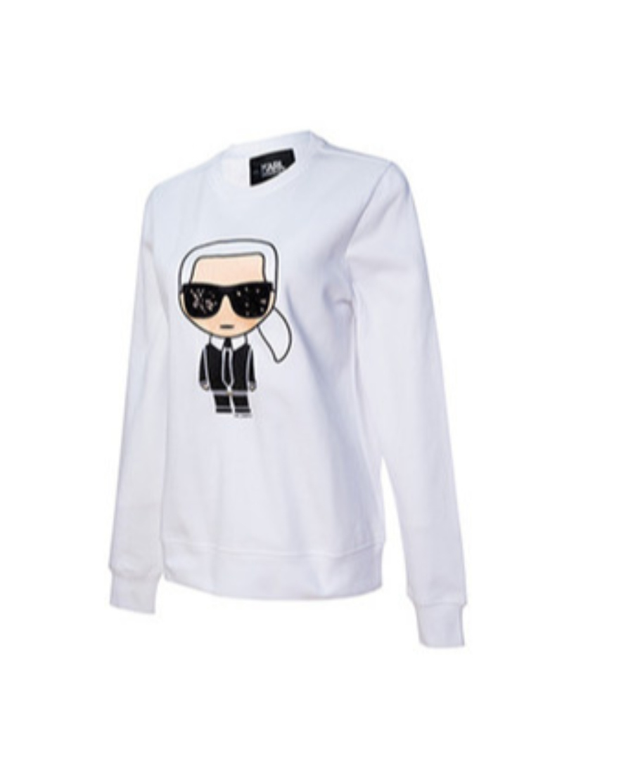 Karl Lagerfeld Logo Logo Sweater In White