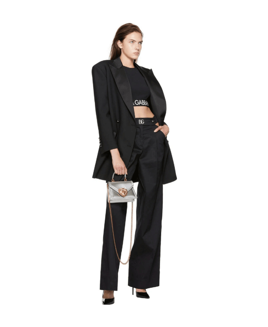 Dolce & Gabbana Double-breasted Blazer In Black
