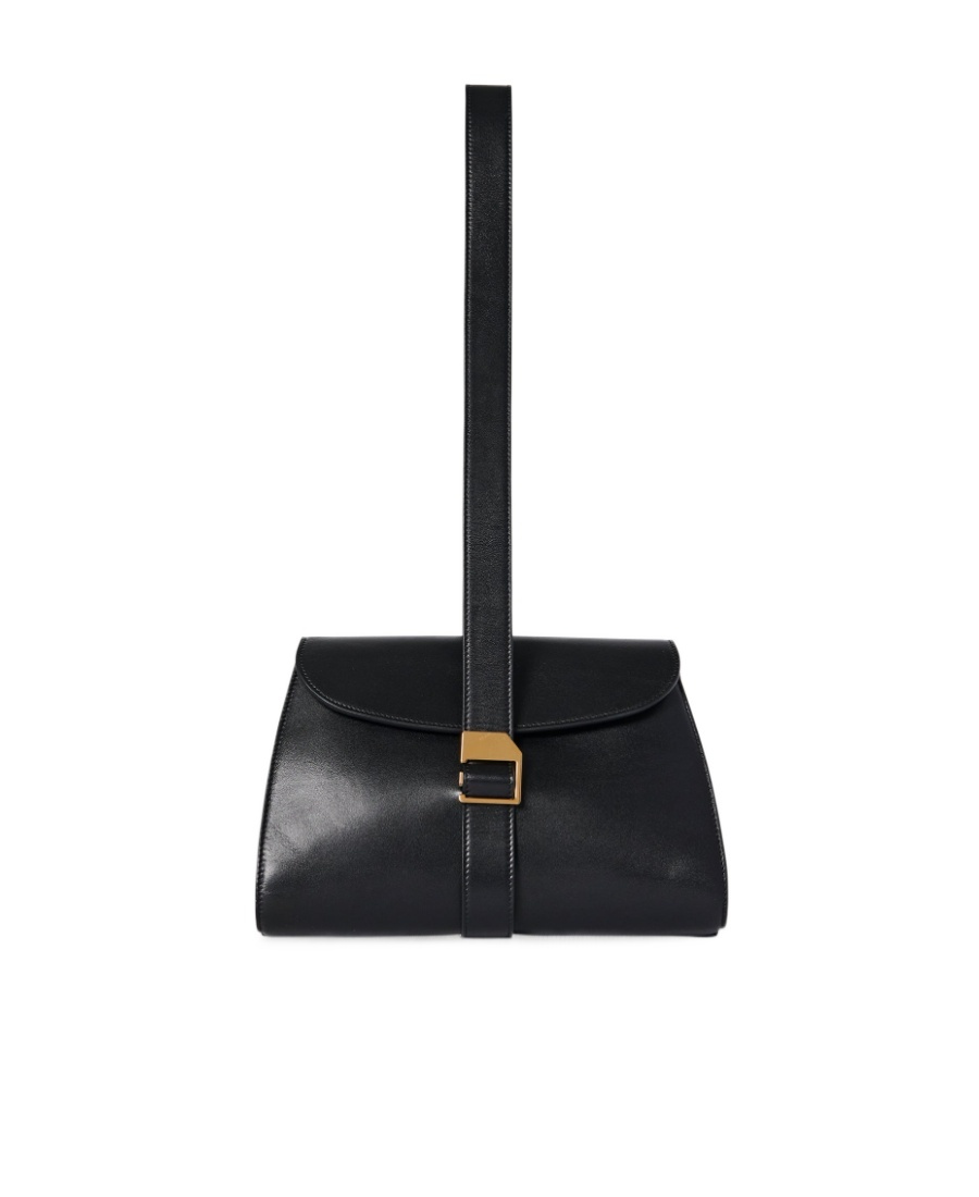 The Row Logo Shoulder Bag In Black