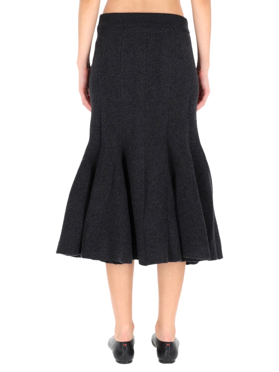 Bottega Veneta Midi Skirt In Black