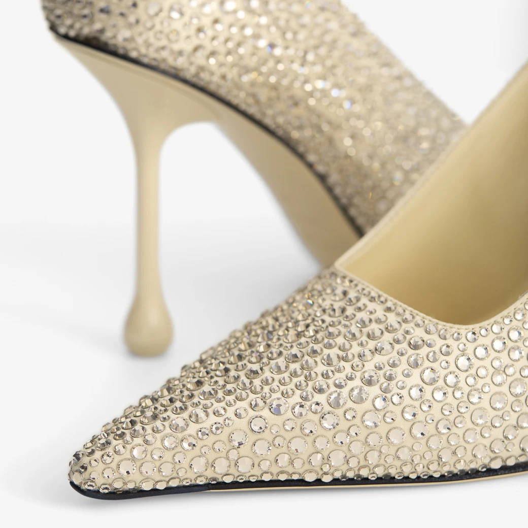 Jimmy Choo 95mm Ixia Leather Pumps In Yellow