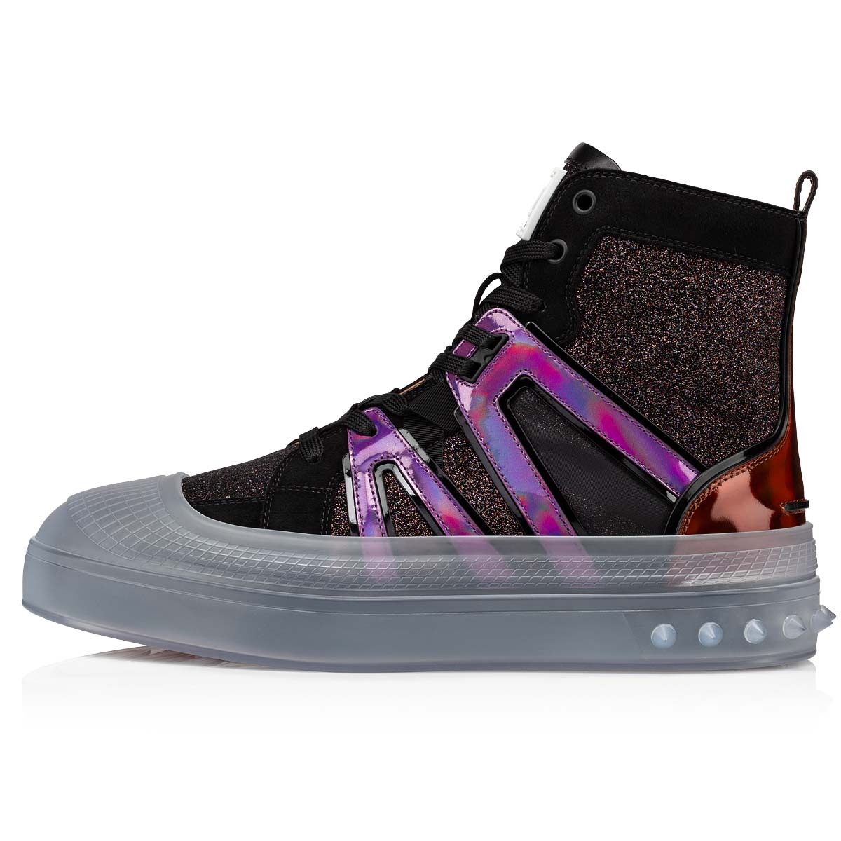 Christian Louboutin Vida Top Strapped Casual Sneakers In Black