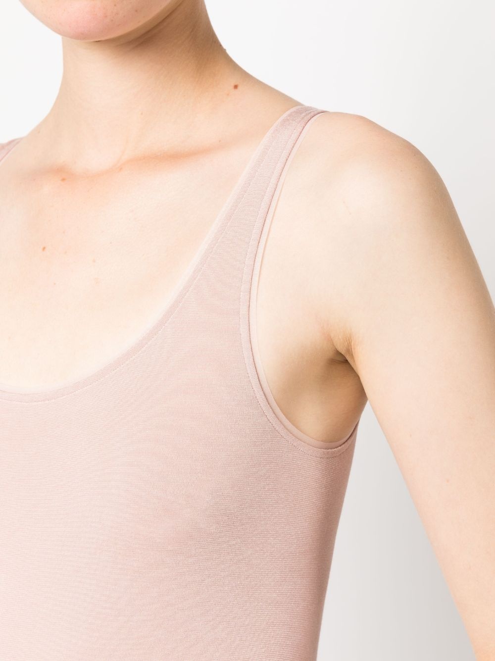 Wolford Scoop-neck Sleeveless Body In Pink