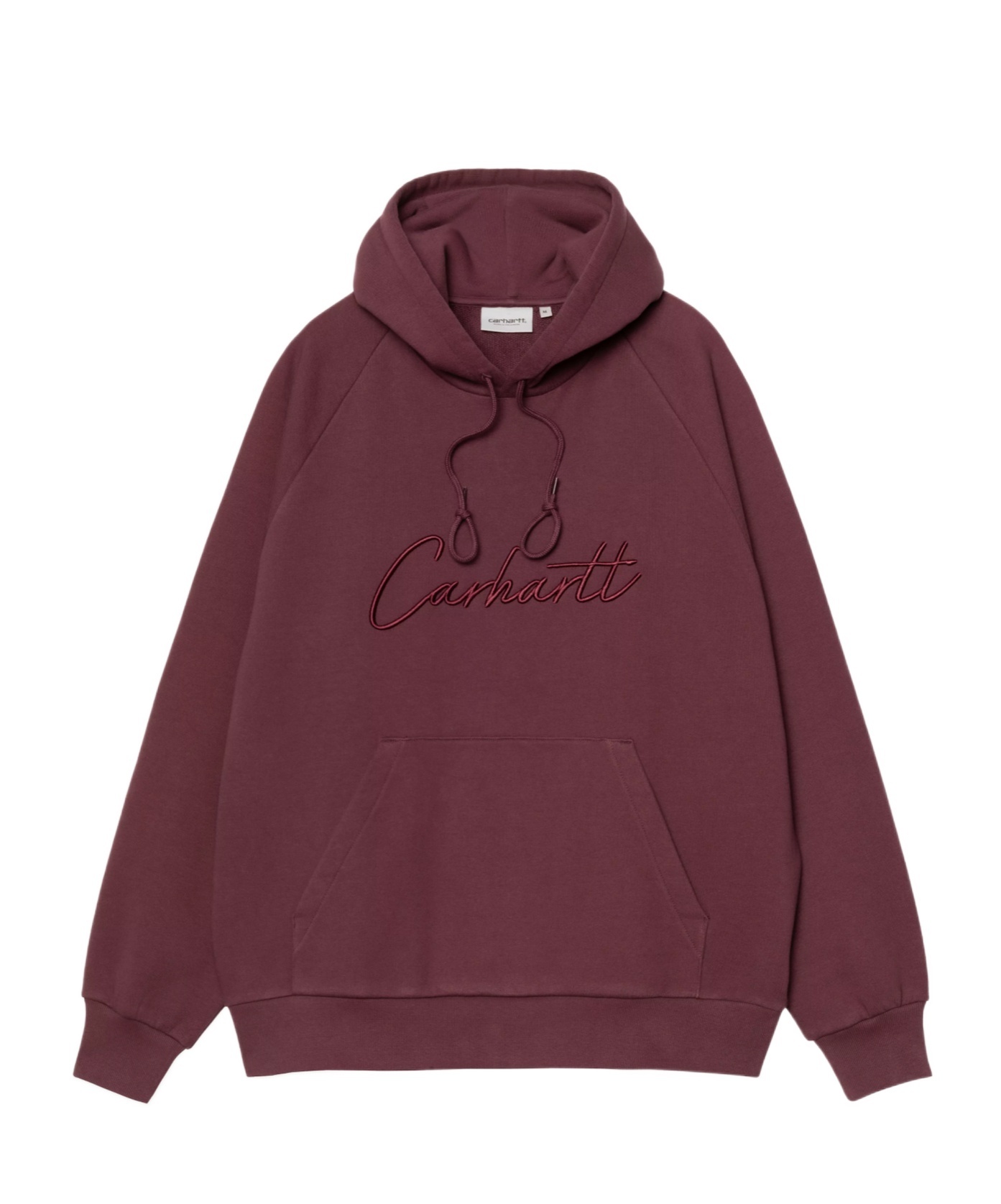 Carhartt Embroidered-logo Hooded Sweatshirt In Brown