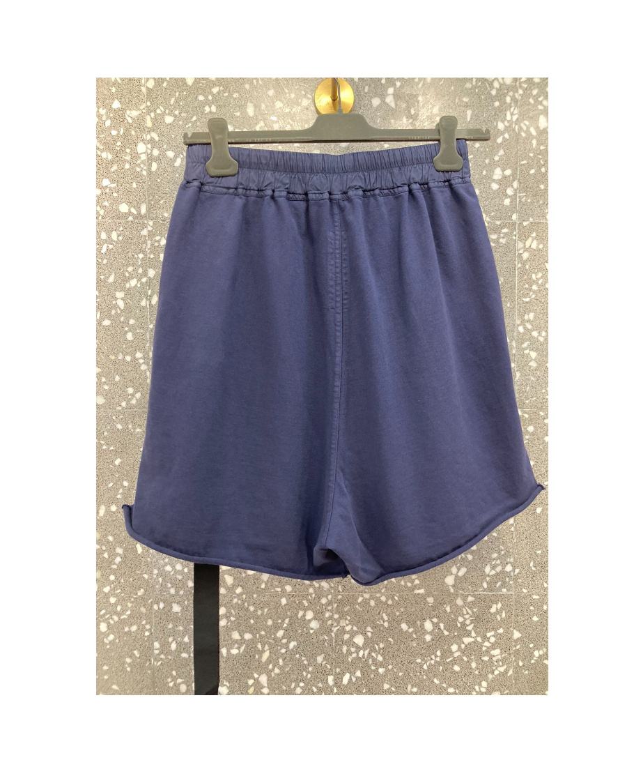 Rick Owens Drkshdw Raw-hem Drawstring Shorts In Blue