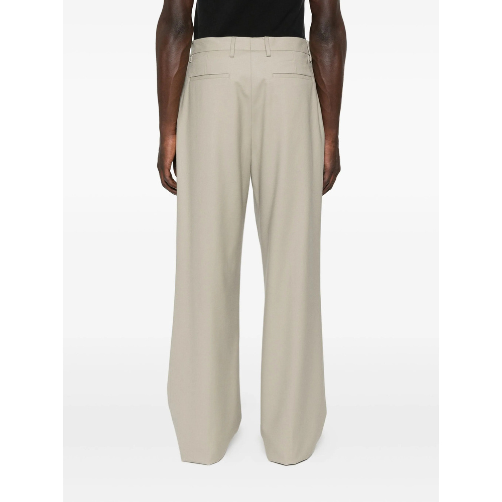 Lardini Pleated-front Trousers In Neutral