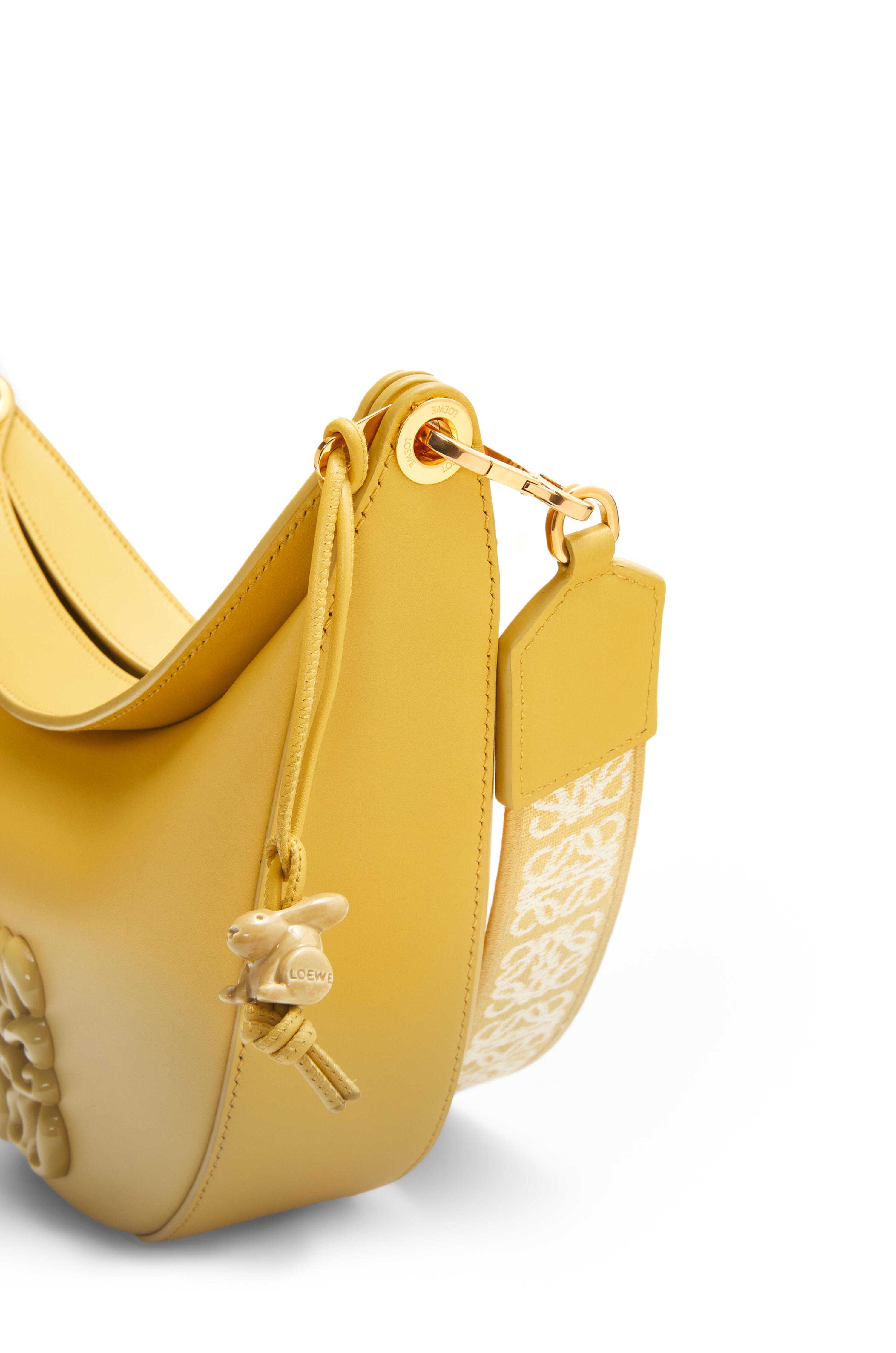 Loewe Luna Small Shoulder Bag In Yellow