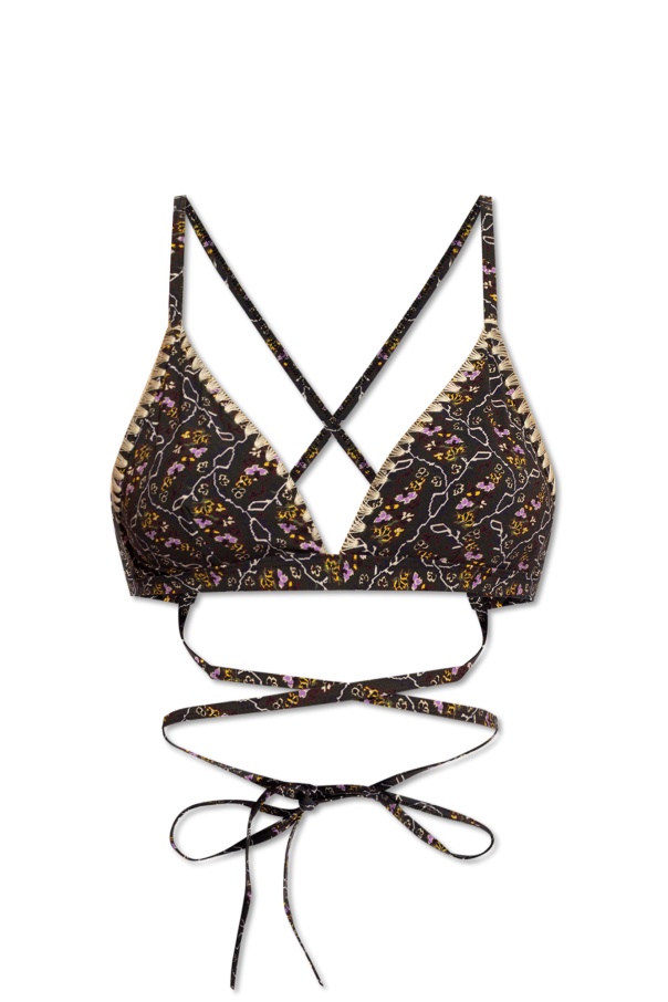 Isabel Marant Solange Bikini Bra In Black