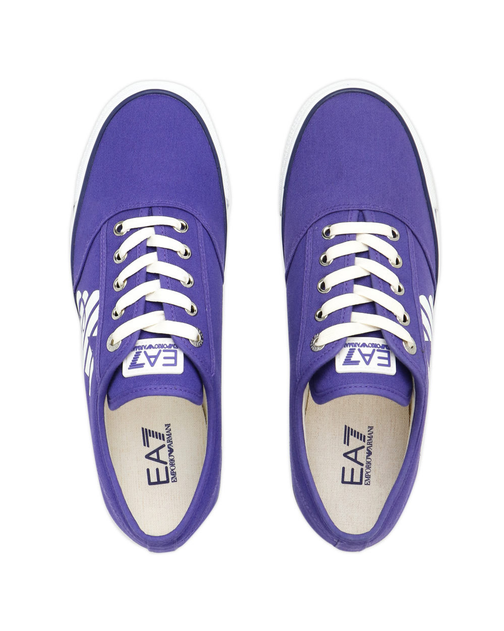 EA7 LOGO STRAPPED CASUAL SNEAKERS