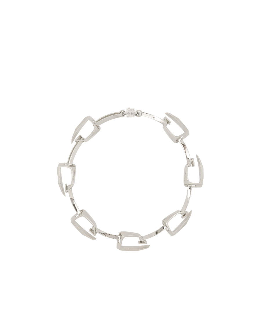 Givenchy Logo Necklace In White