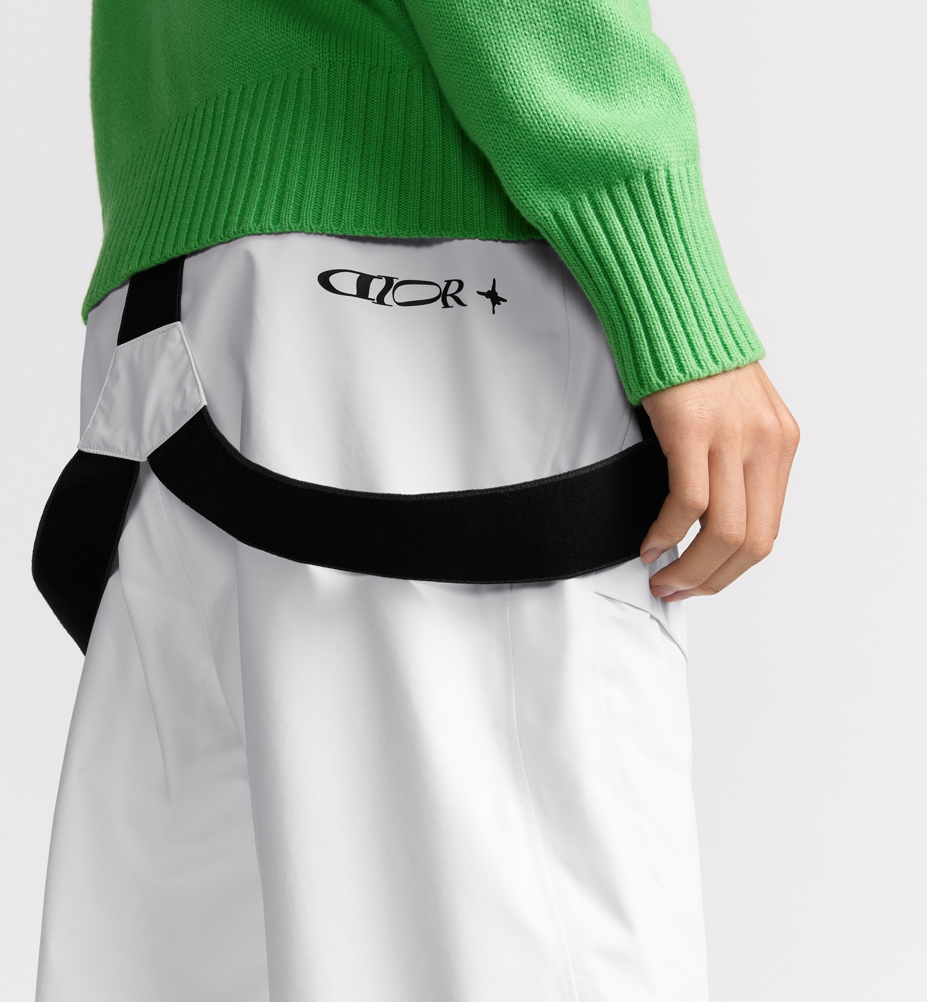 Dior Suspender Ski Jumpsuit In White