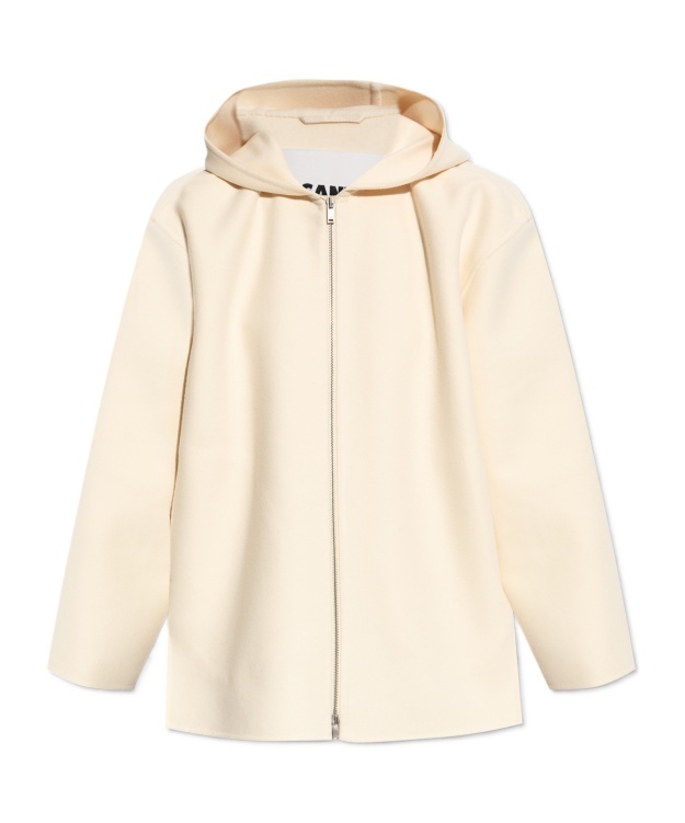 Jil Sander Hooded Jacket In Neutral