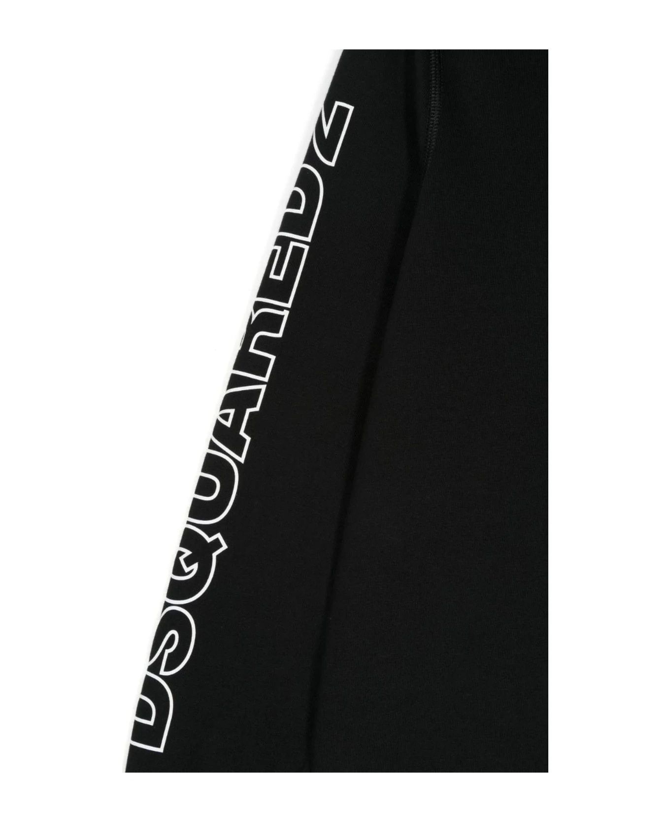 Dsquared2 Logo Printed Sweater In Black