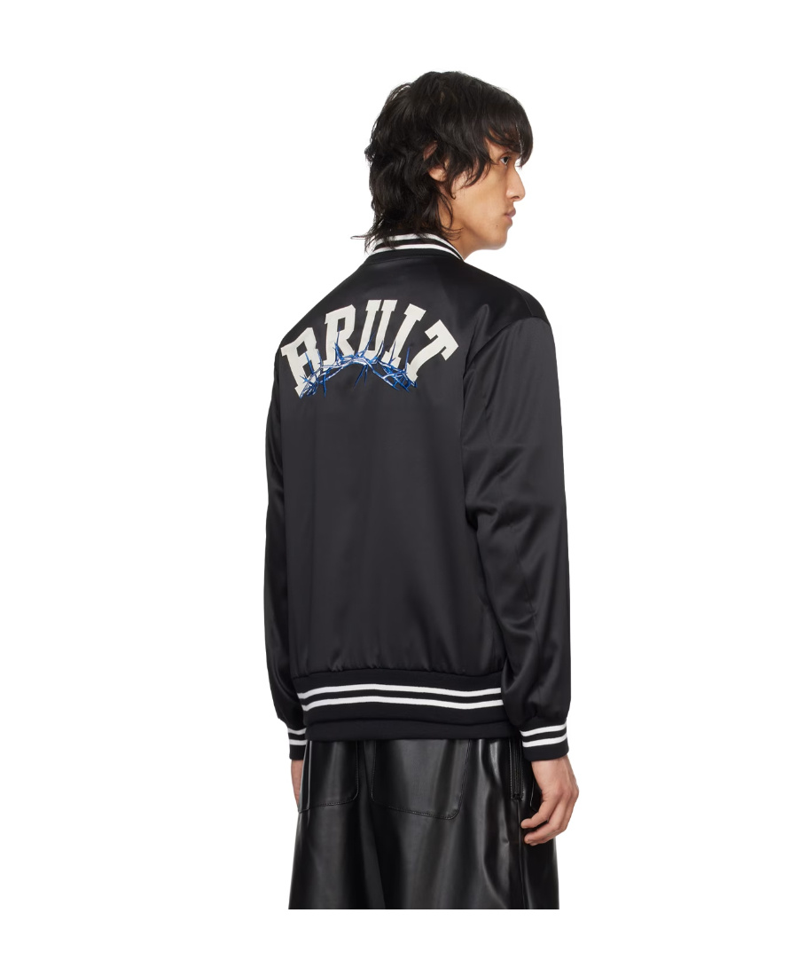 Undercover Logo-patch Bomber Jacket In Black