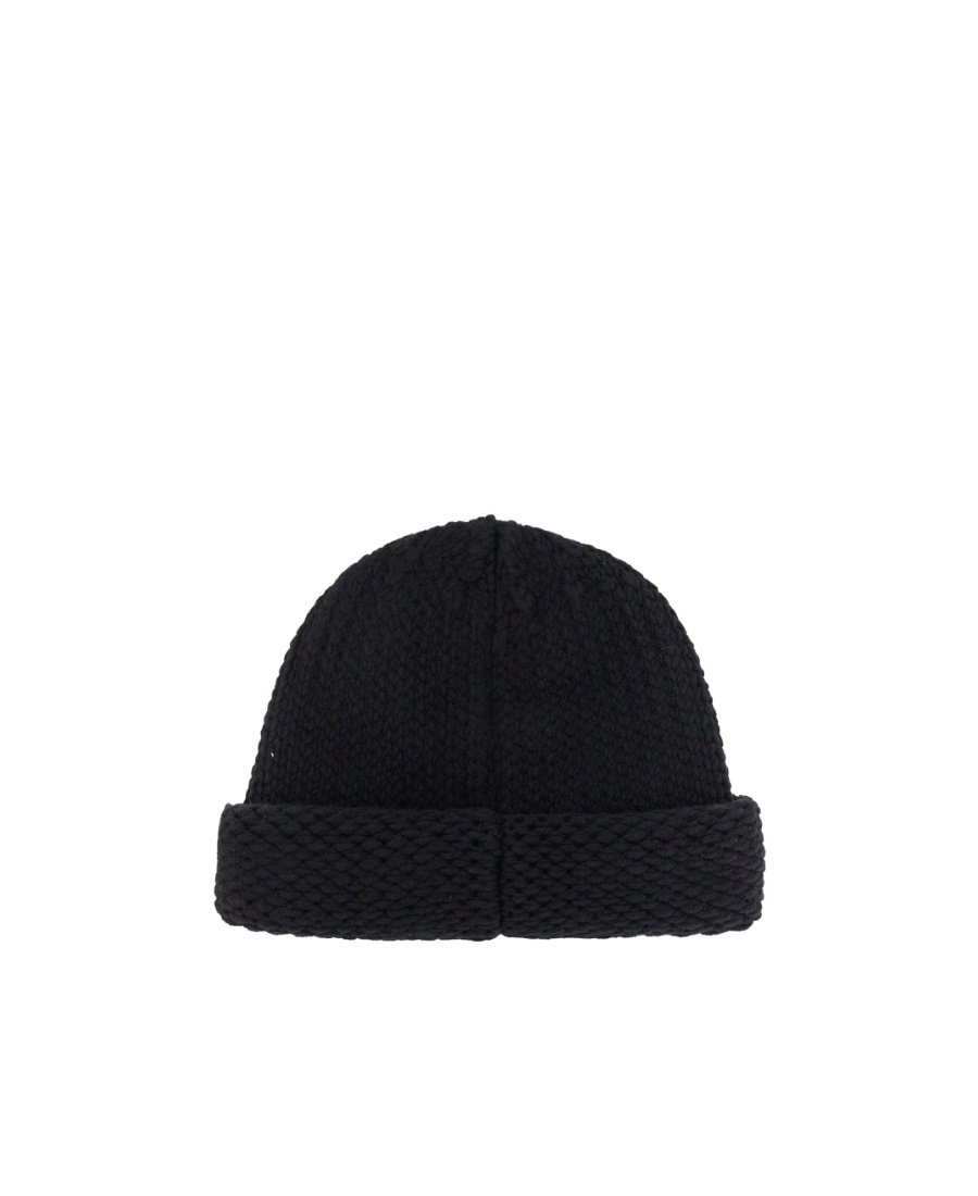 Kenzo Chunky-knit Wool Beanie In Black
