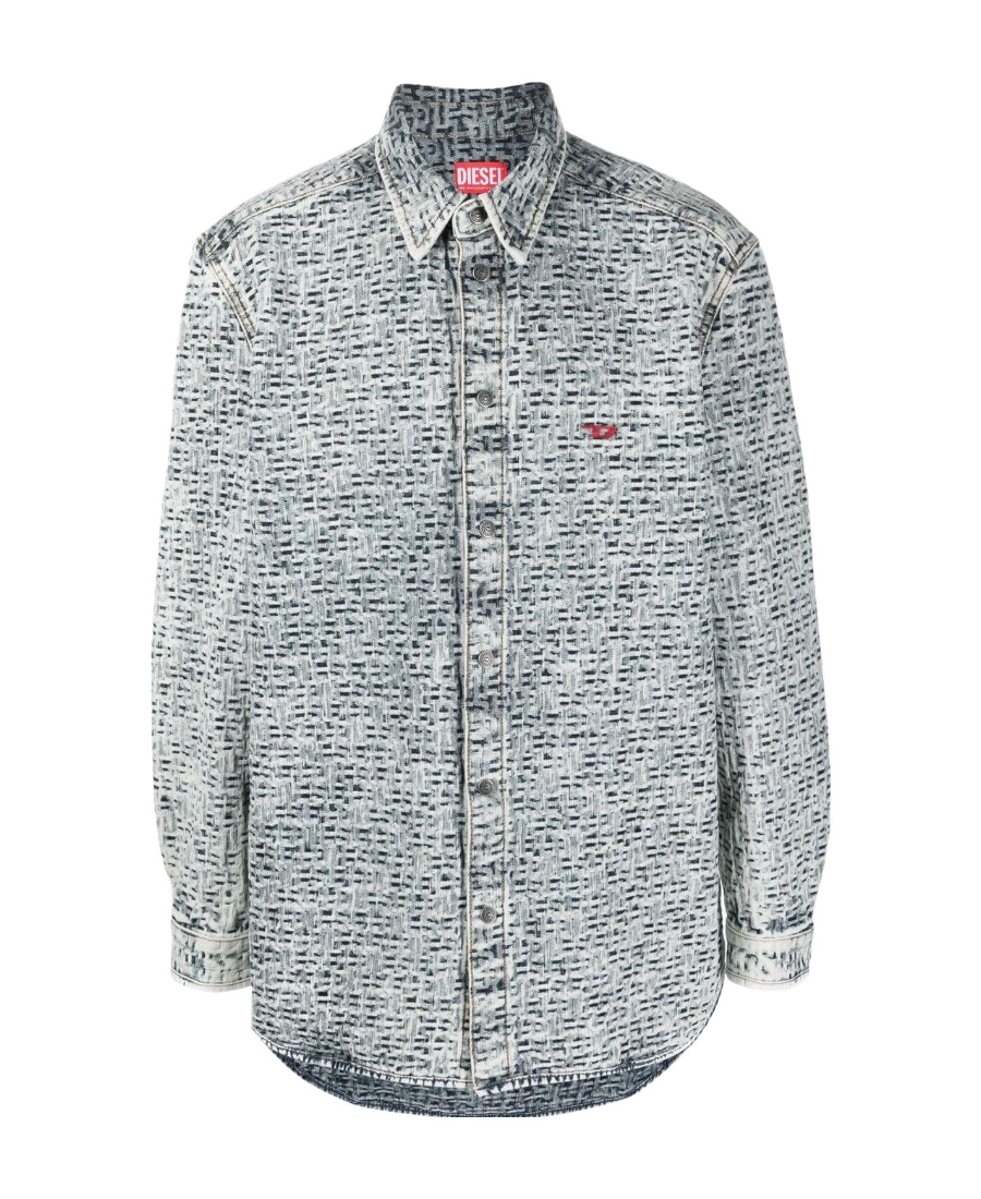 Diesel Chest Logo-print Detail Shirt In White