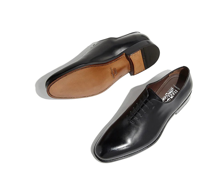 Ferragamo Salvatore  Lace-up Oxford Shoes In Black