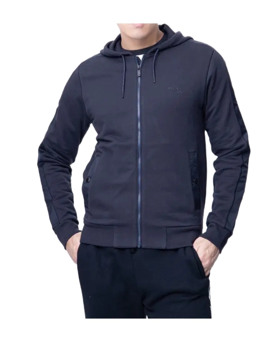 Shop Zegna Logo Casual Jacket In Black