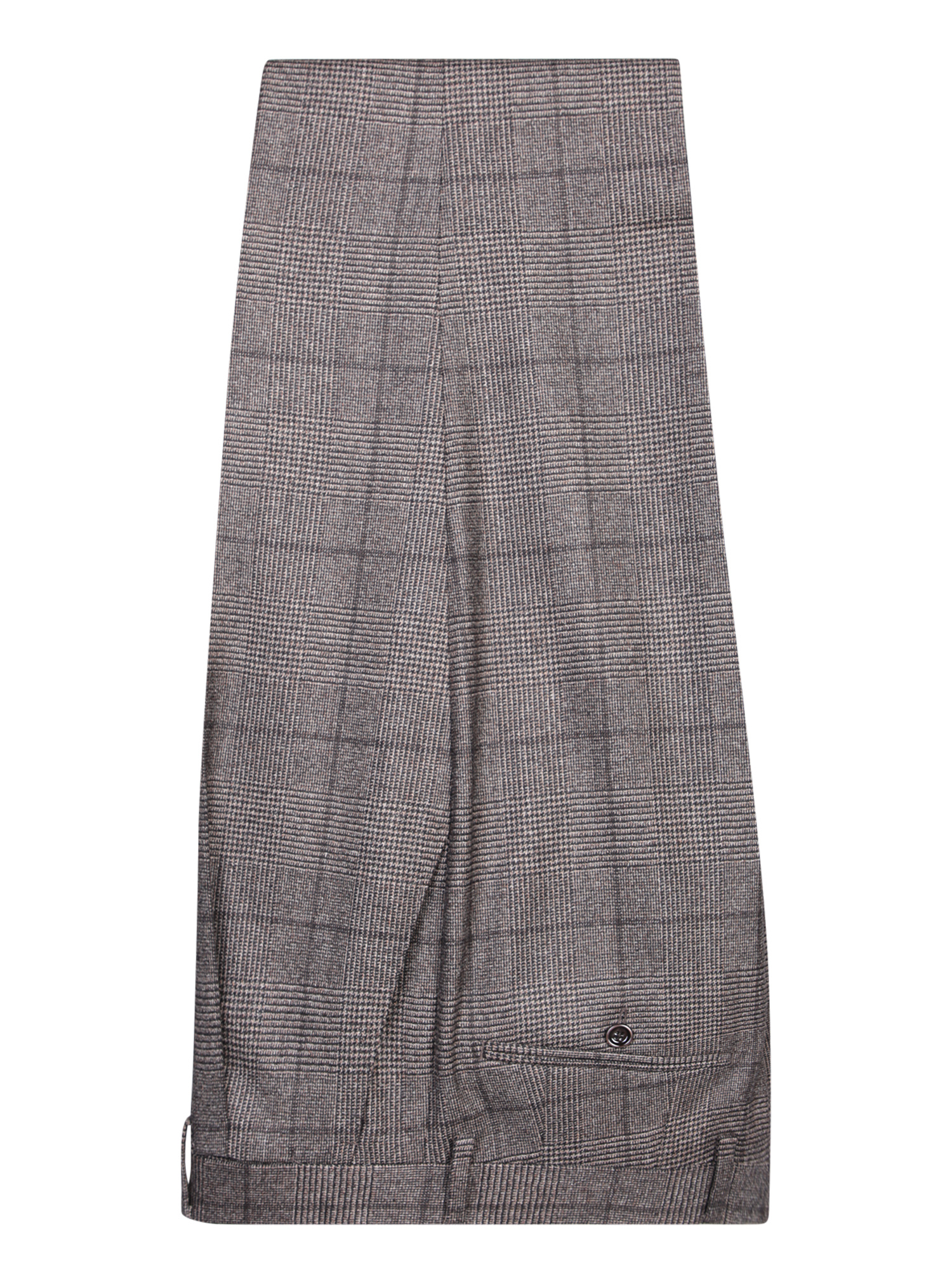 Lardini Check Pattern Double-breasted Suit In Gray/multicolor