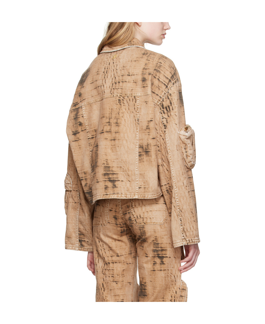 BLUMARINE CAMOUFLAGE PATTERN DENIM JACKET 