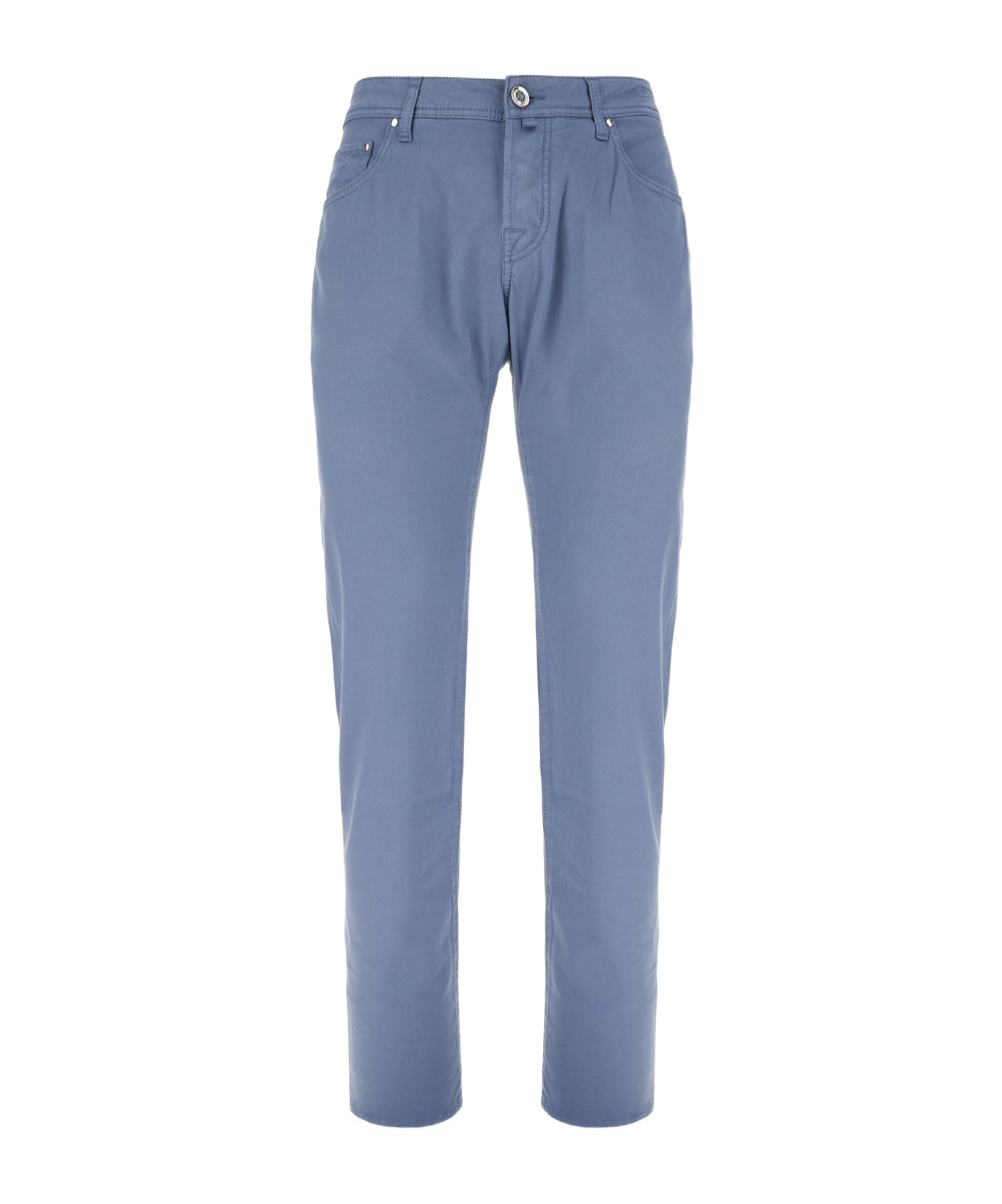 Jacob Cohen Stretch Cotton Blend Pants With Belt Loops