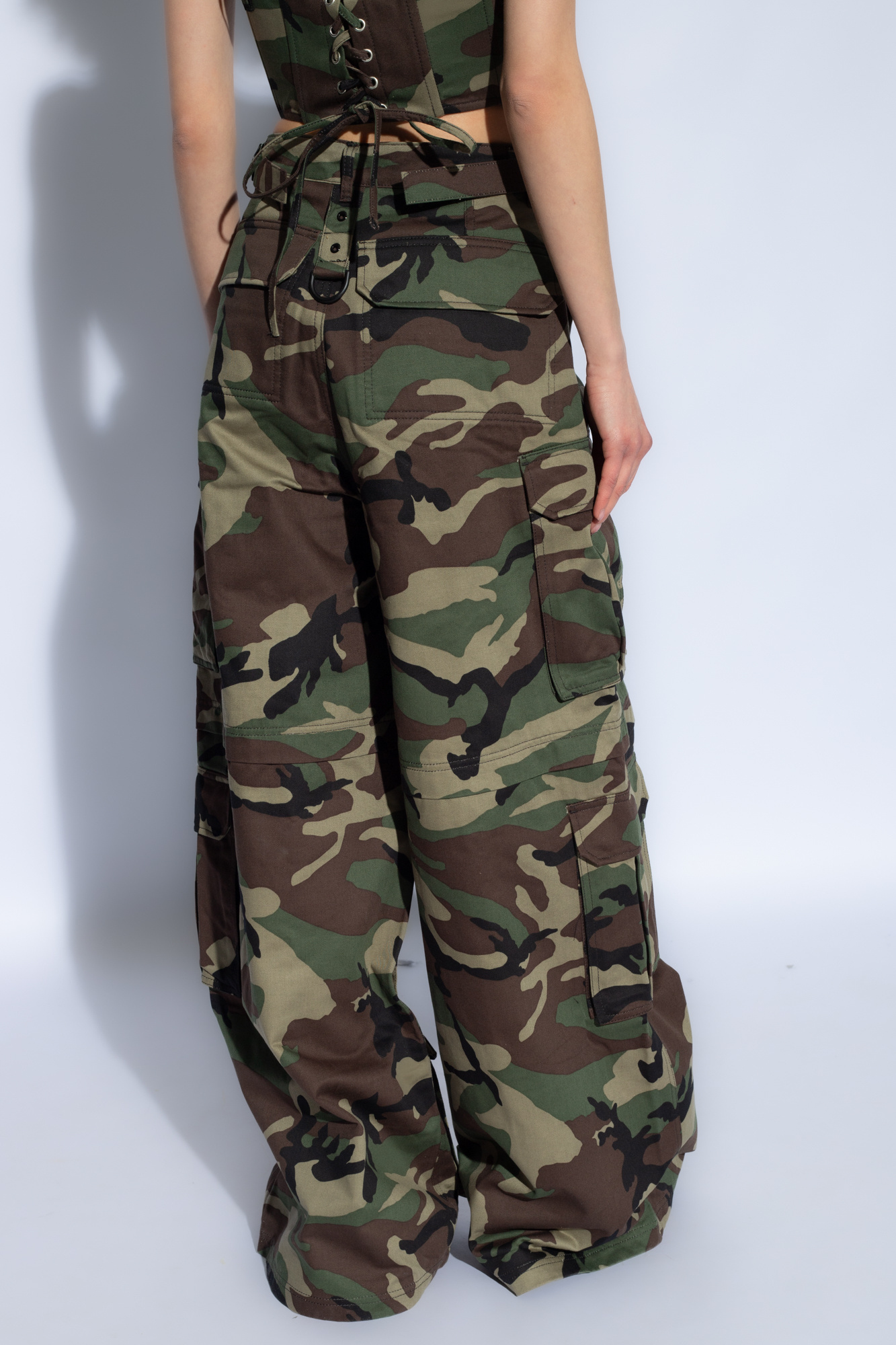 Vetements Camo Cargo Pants In Green