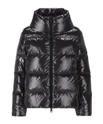 Herno Zipped Hooded Down Jacket In Black