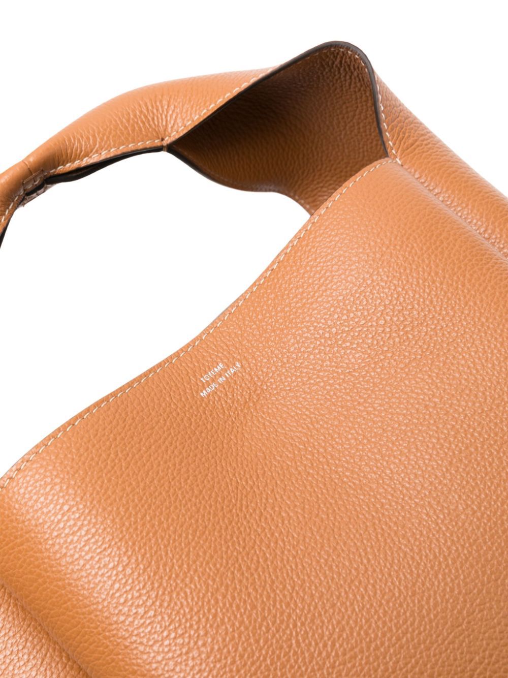 Totême Bucket Leather Tote Bag In Brown