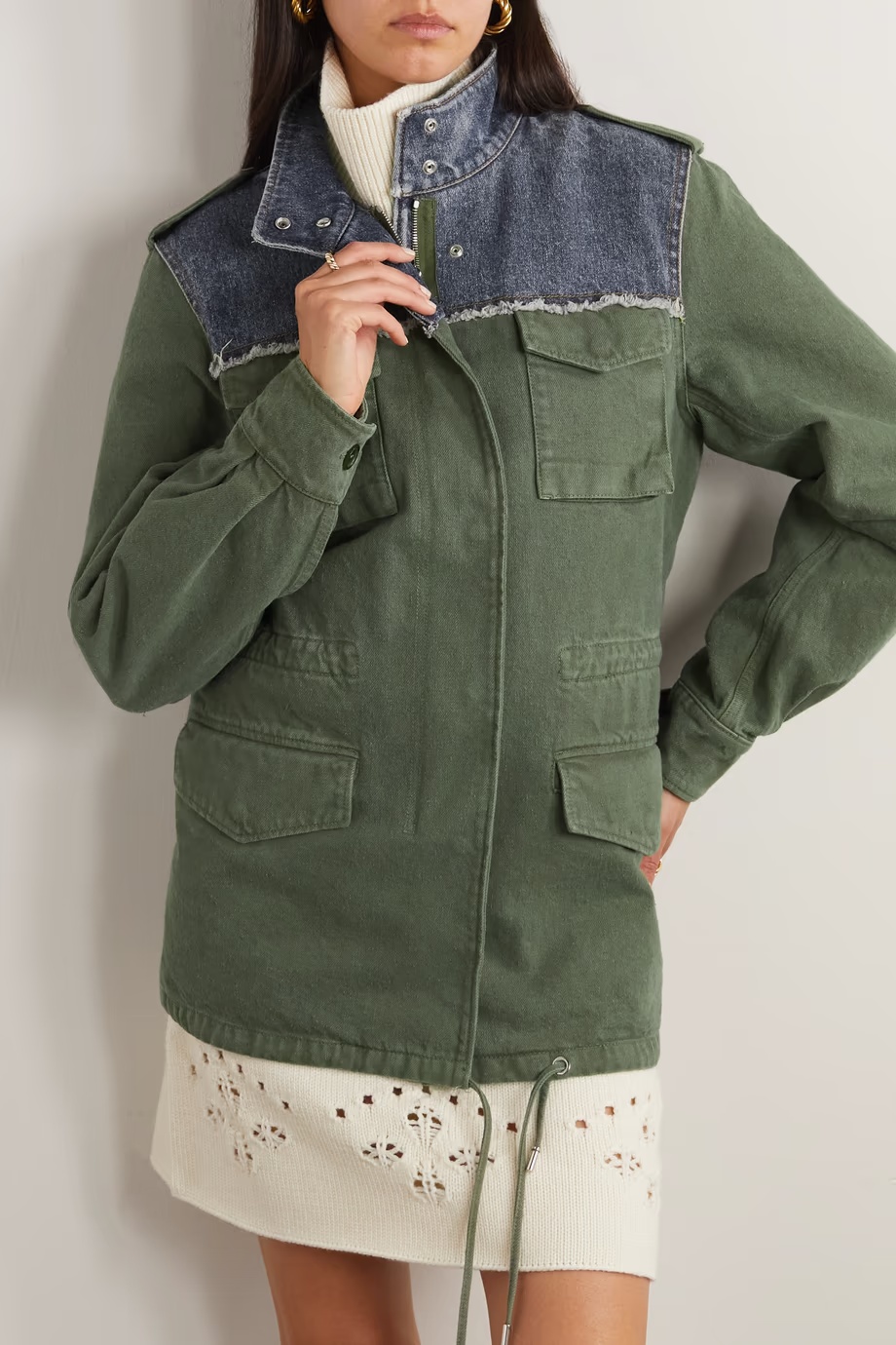 CHLOÉ UTILITARIAN SAFARI COTTON JACKET