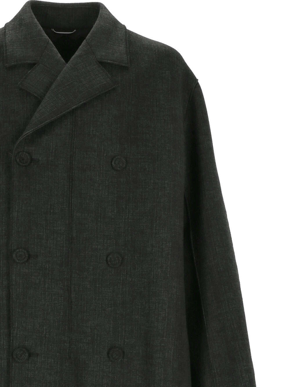 Dior Homme Double-breasted Long-sleeved Coat In Black