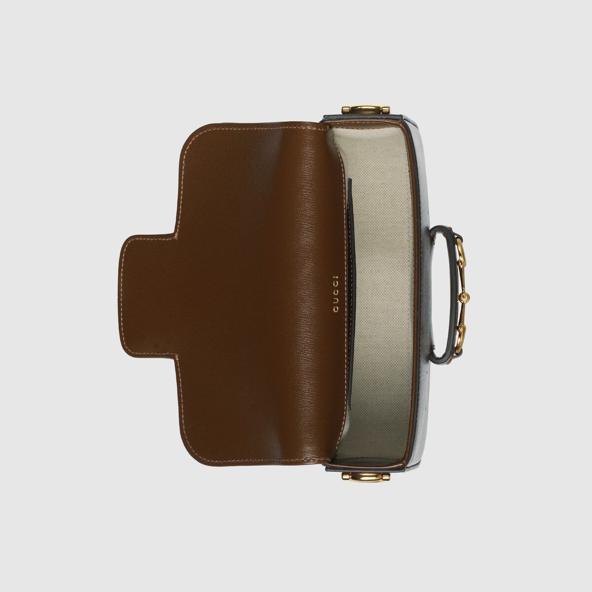 Gucci Mini Leather Horsebit 1955 Shoulder Bag In Brown