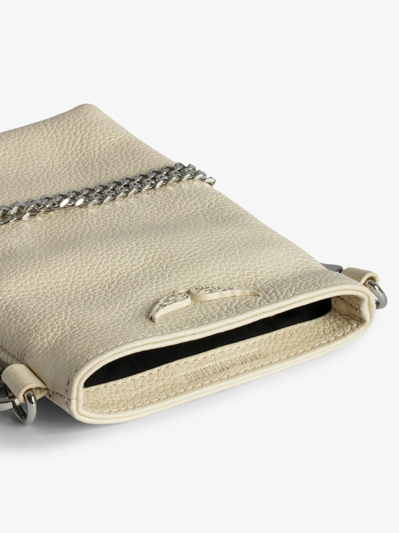 Zadig & Voltaire Rectangular Shoulder Bag In Nude
