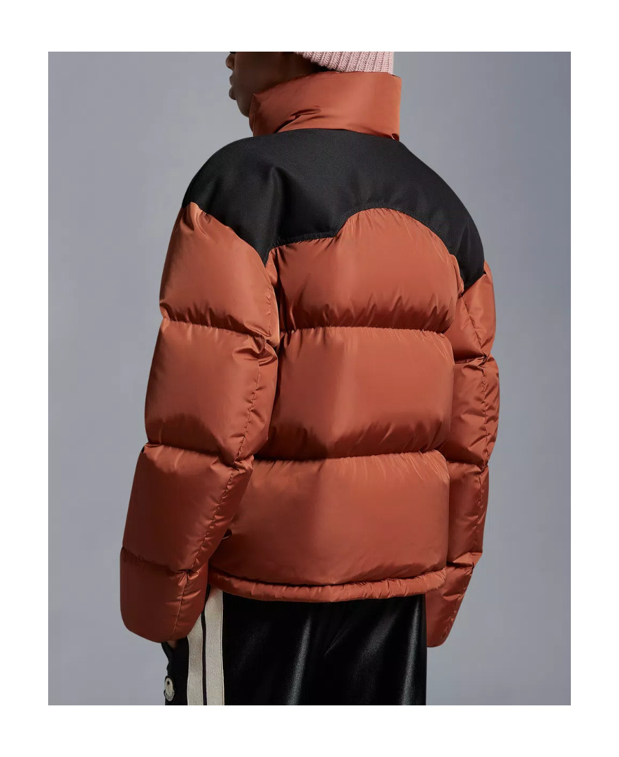 Moncler Nevin Short Style Down Jacket In Brown