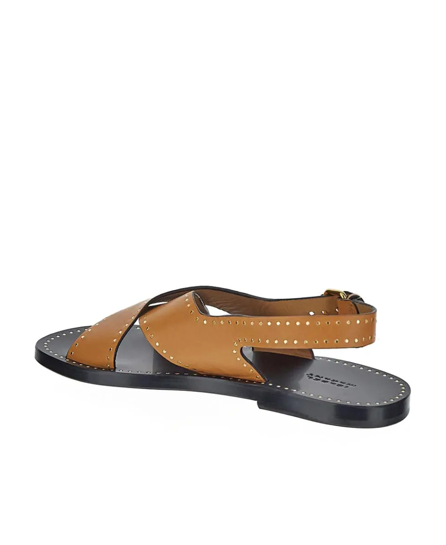 Isabel Marant Jane Studded Sandals In Brown