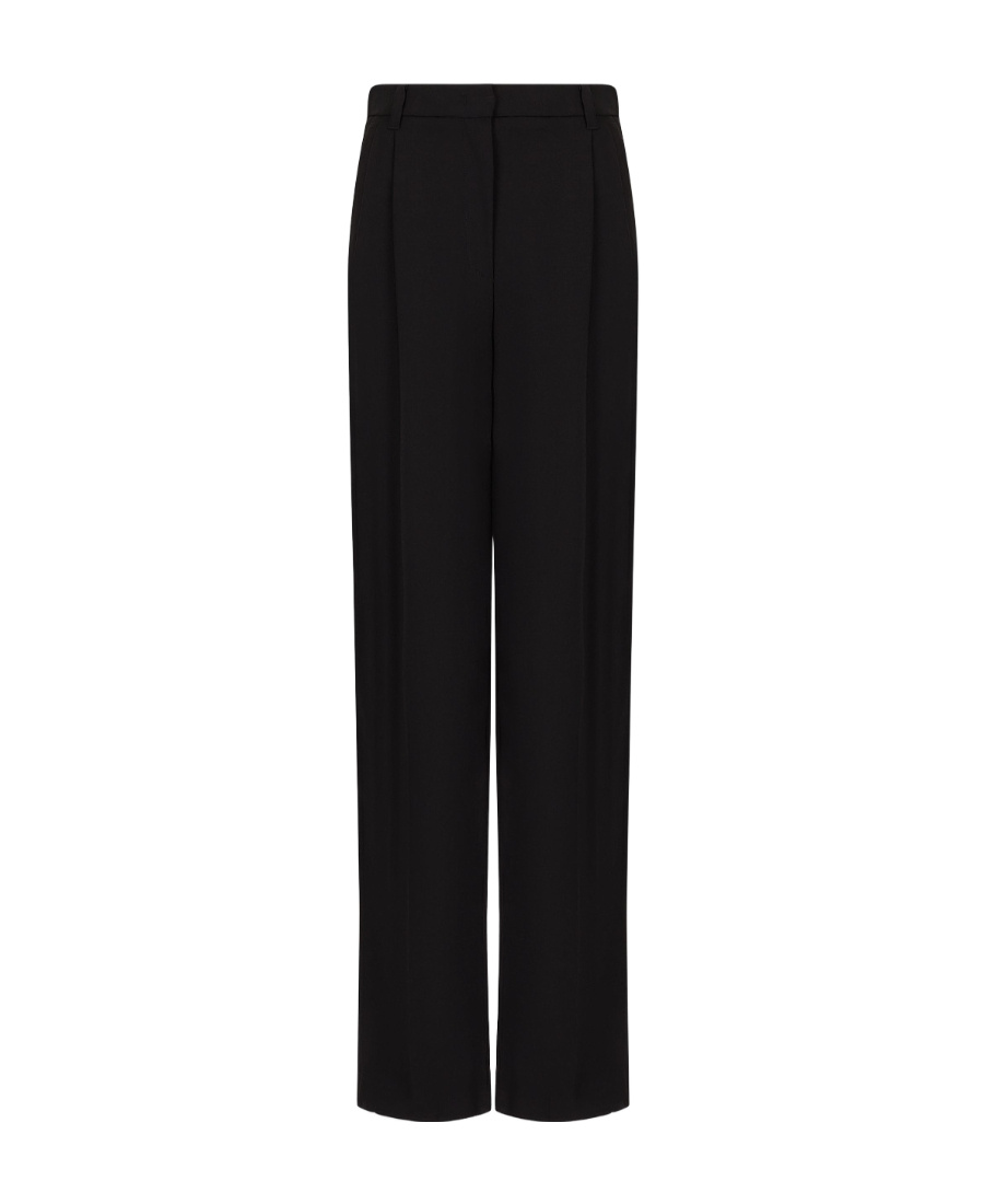 EMPORIO ARMANI PLEATED WOOL CASUAL PANTS