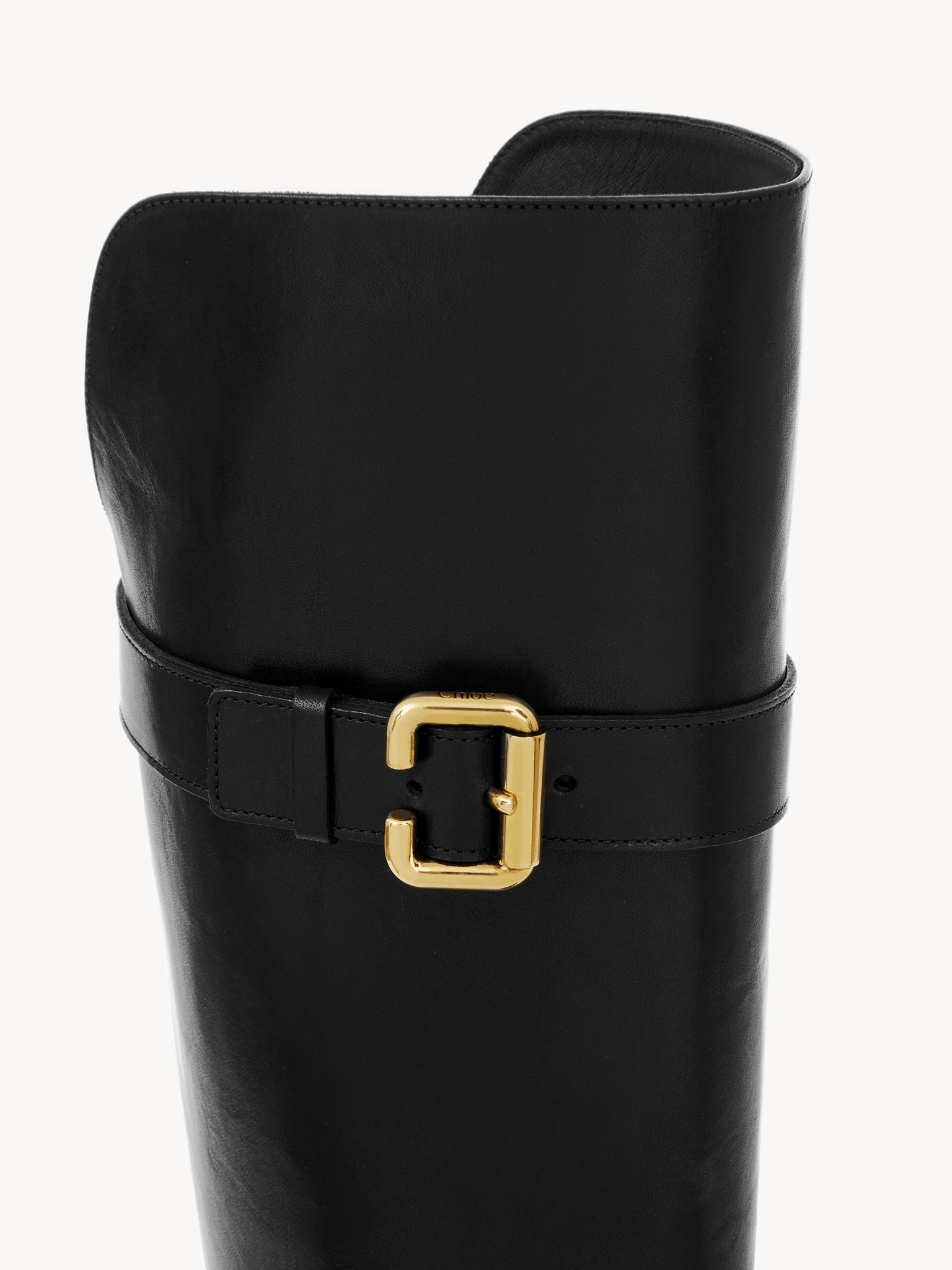 Chloé Coddington Leather Knee-high Boots In Black