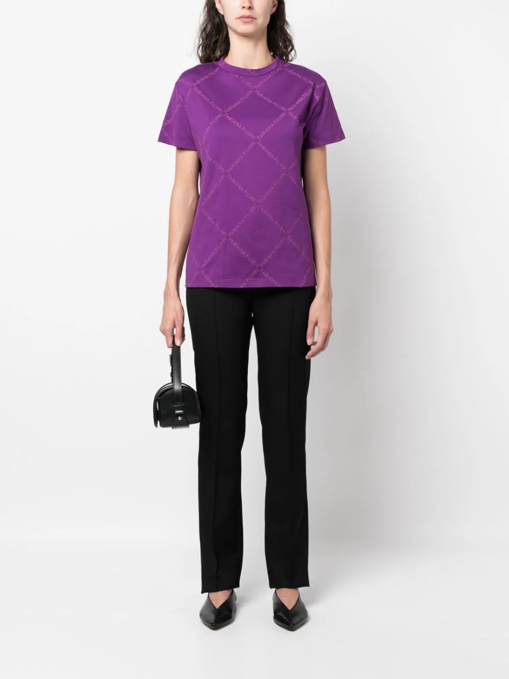 Shop Fabiana Filippi Short-sleeved T-shirt In Purple