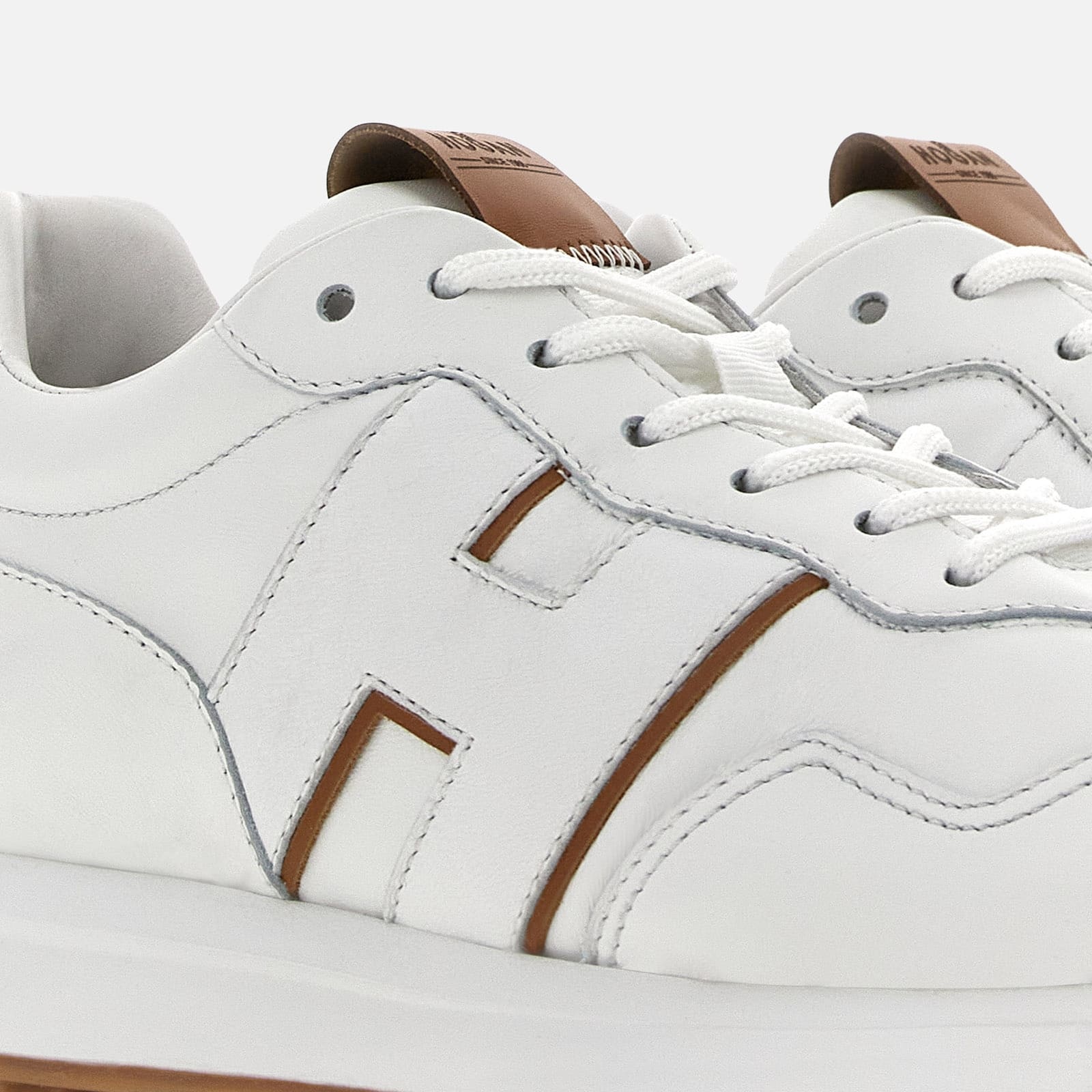 Hogan White Leather H601 Sneakers