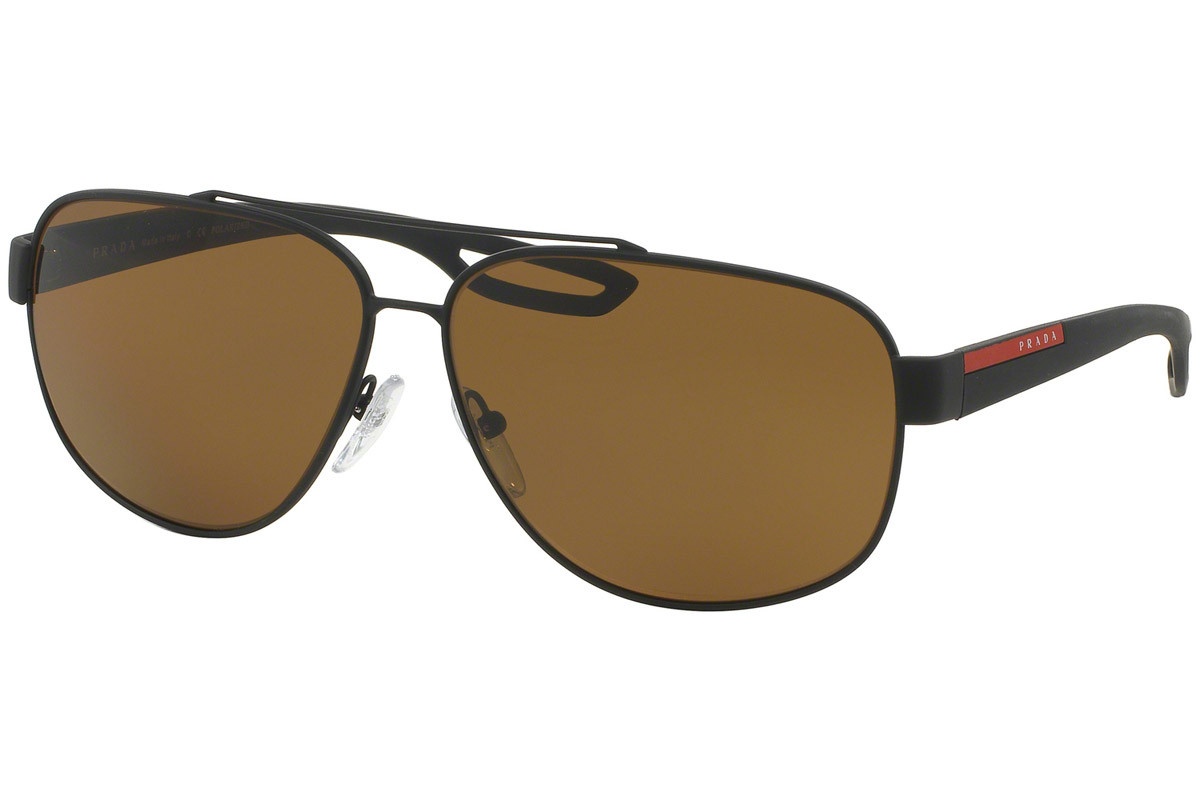 Prada Logo Sunglasses In Brown